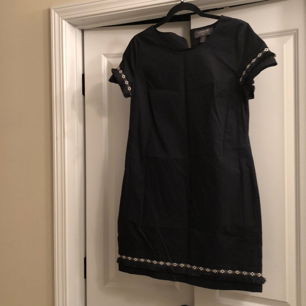 Coercion black fringe dress